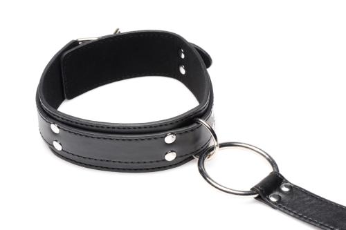 Halsband Met Polsboeien Restraint Set - Zwart