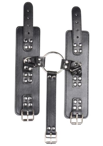 Halsband Met Polsboeien Restraint Set - Zwart