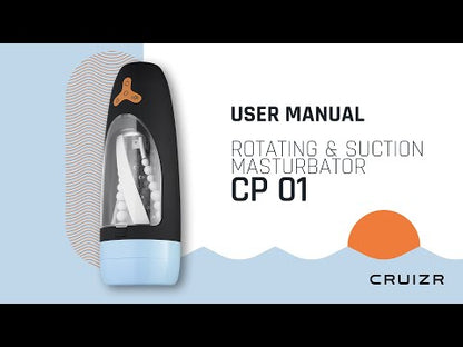 CRUIZR - CP01 Draaiende En Zuigende Masturbator Met Adapter